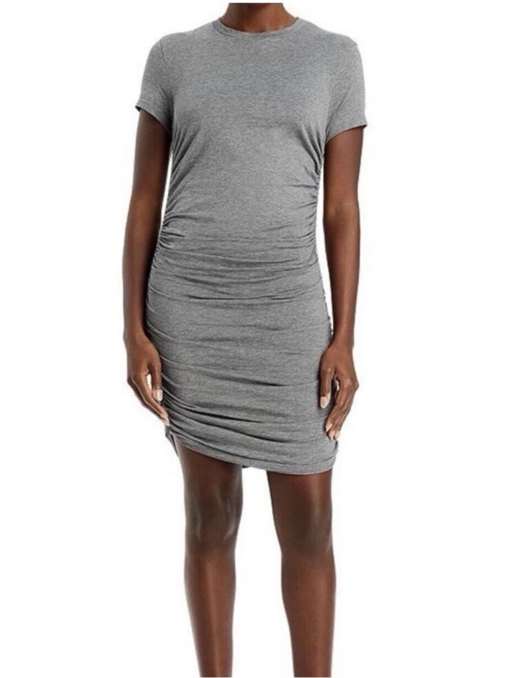 Theory Apex Ruched Tiny Tee dress